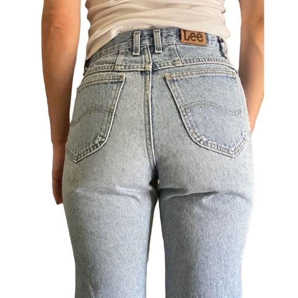 VTG Lee High Waisted Straight Leg Jeans - Picture 1 of 11